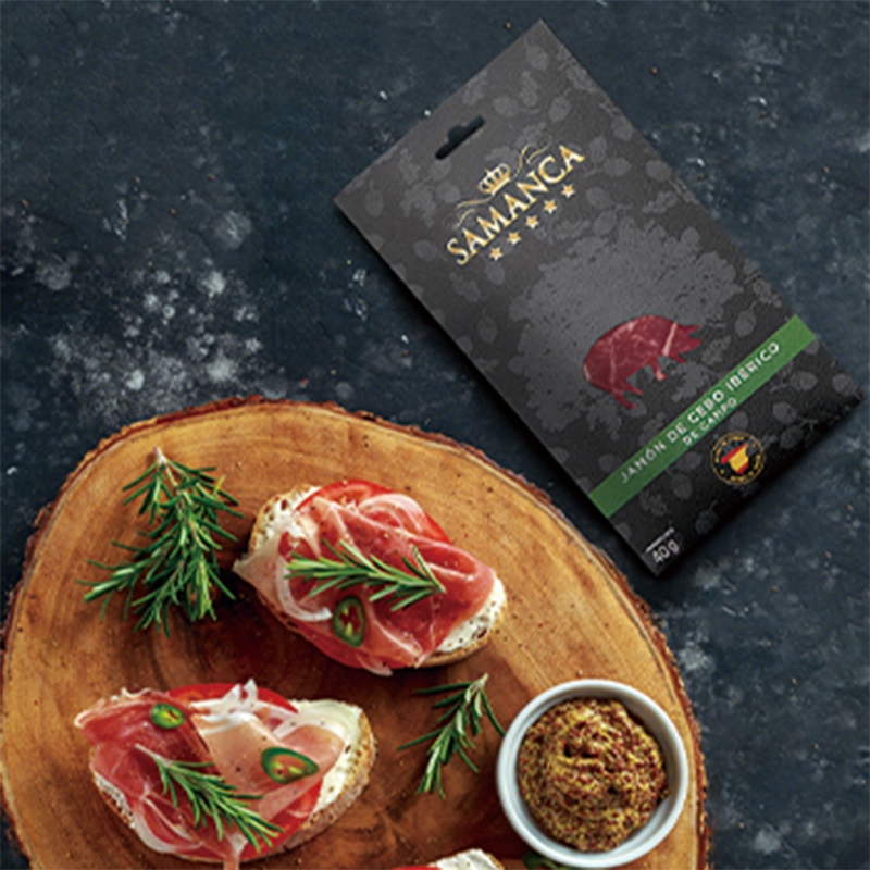 萨曼卡SAMANCA 西班牙进口伊比利亚散养黑猪火腿切片 绿标40g 