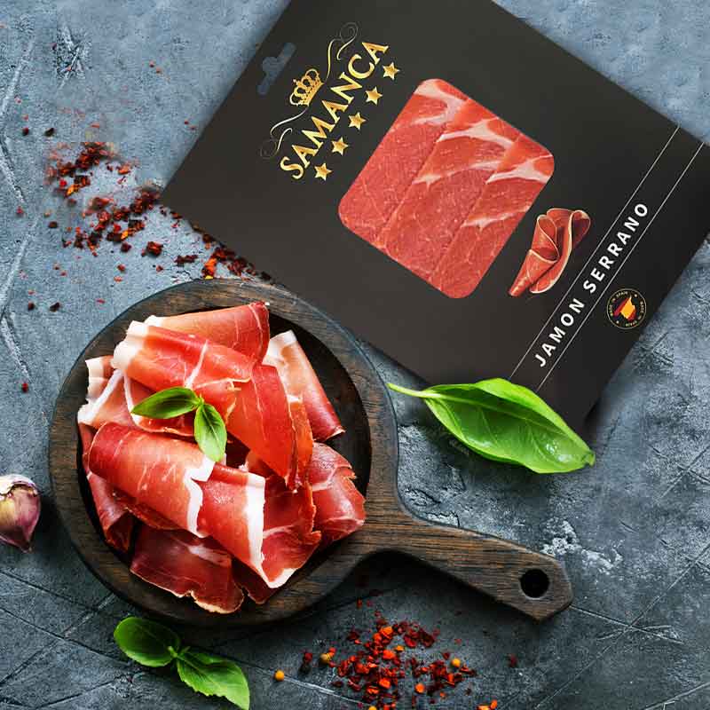 萨曼卡SAMANCA 西班牙原料进口珍藏级塞拉诺火腿切片即食生吃西餐